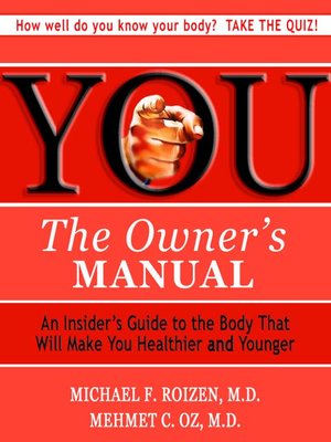 cover image of You: The Owner's Manual